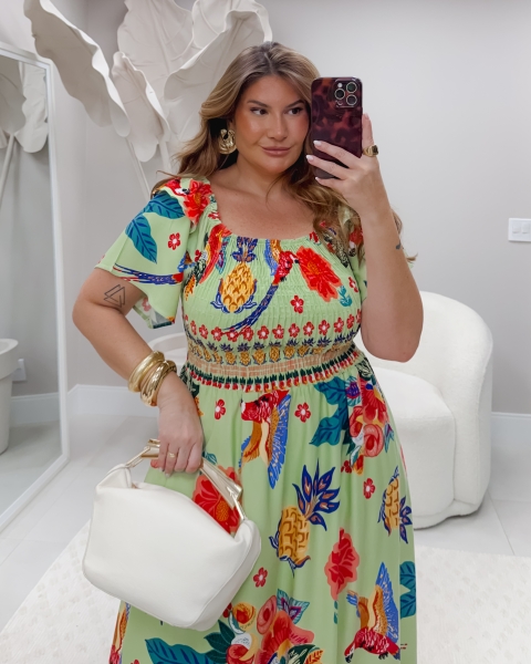 Vestido Vitória verde claro