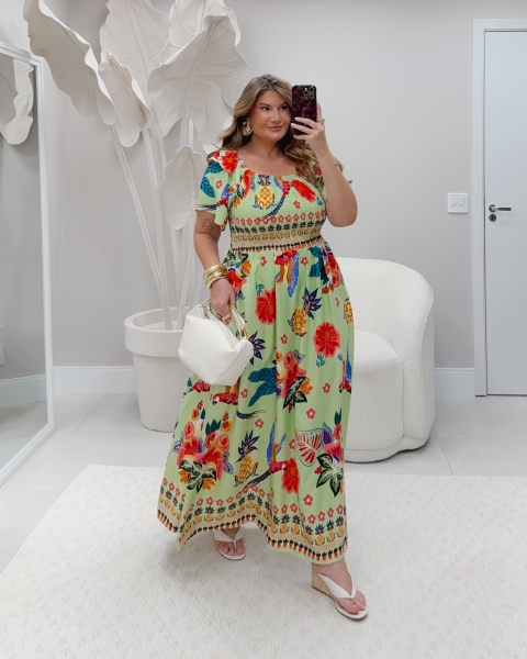 Vestido Vitória verde claro image 1