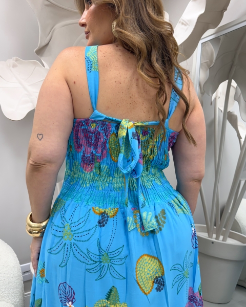 Vestido Gaby blue